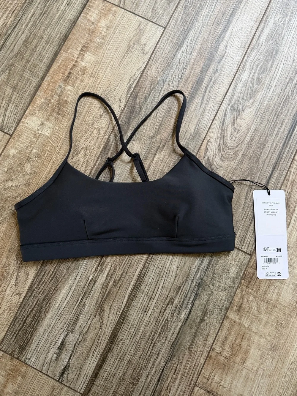 ALO Yoga Black Strappy Sports Bralette